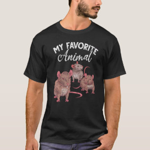 T-shirt Mon animal favori Rat Propriétaire d'animal Rat ra