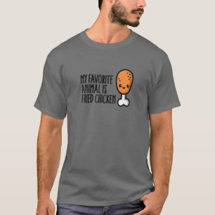 T-shirt Mon Animal Préféré Est Frite Poulet Cute Kawai