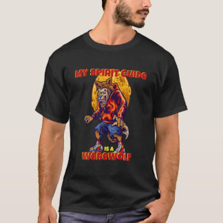 T-shirt Mon Animal Spirit Est Un Loup-Occidental Drôle Hal