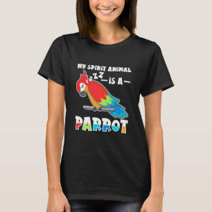 T-shirt Mon Animal Spirit Est Un Perroquet