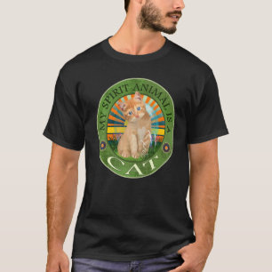 T-shirt Mon animal spirituel est un chat Félin Chatons