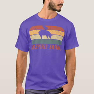 T-shirt Mon animal spirituel est un cochon Premium