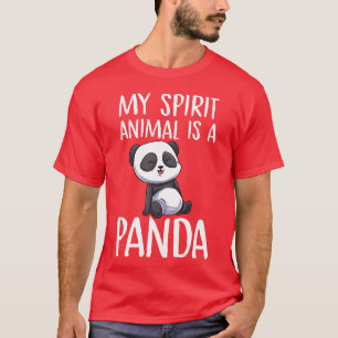 T-shirt Mon animal spirituel est un ours panda kawaii ami 