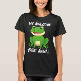 T-shirt Mon Animal Spirituel Génial Est Une Grenouille Amp