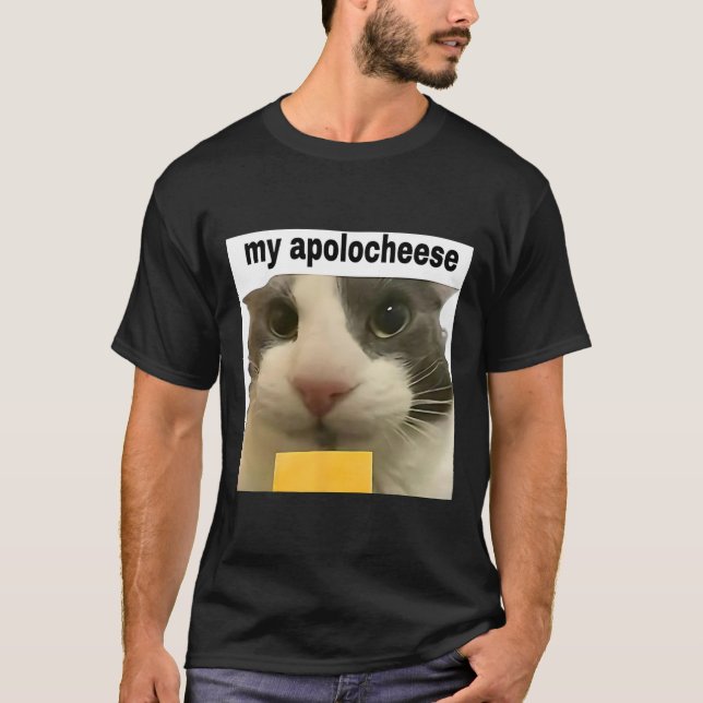 T-shirt Mon Apolocheese Funny Chat Mème Brainrot Gen Z Hum (Devant)
