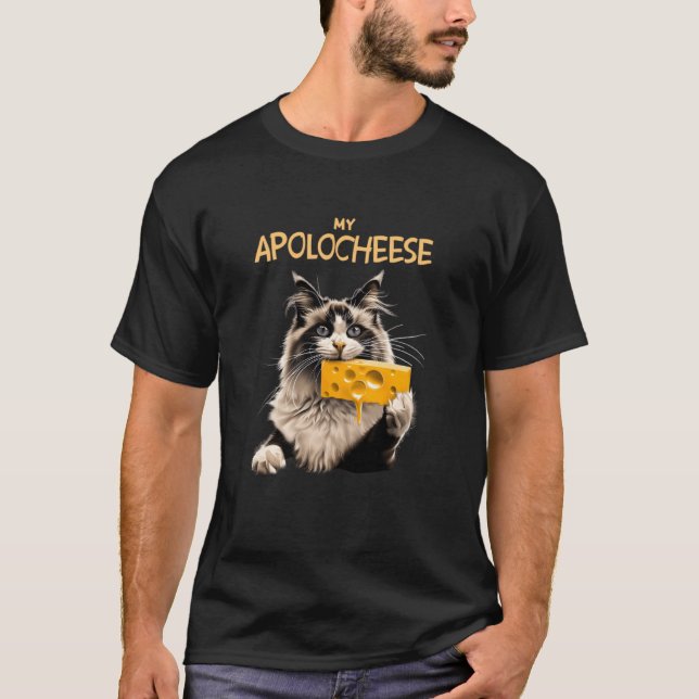 T-shirt Mon Apolocheese Pun Chat Rêveur Ragdoll (Devant)