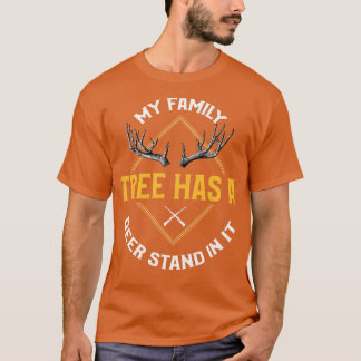 T-shirt Mon Arbre Familial A Un Deer Stand dedans