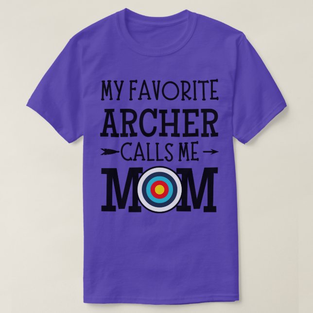 T-shirt Mon Archer Favori M'Appelle Maman (Design devant)
