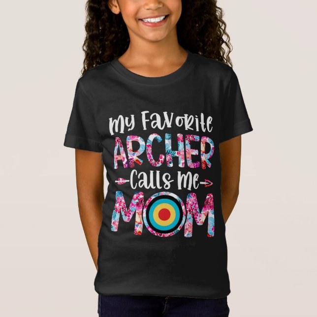 T-Shirt Mon Archer Favori M'Appelle Maman (Devant)