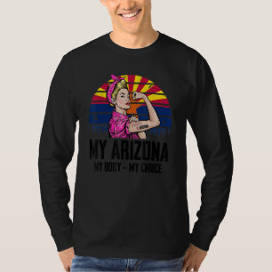 T-shirt Mon Arizona Mon Corps Mon Choix Arizona Drapeau Fé