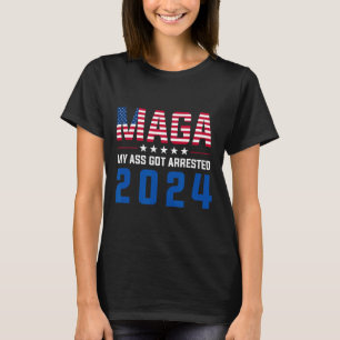 T-shirt Mon arrestation 2024 Funny Anti-Trump Democrat Gag
