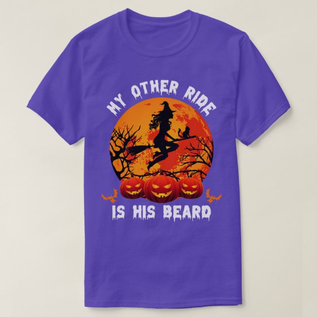 T-shirt Mon Autre Balade Est Sa Barbe (Design devant)