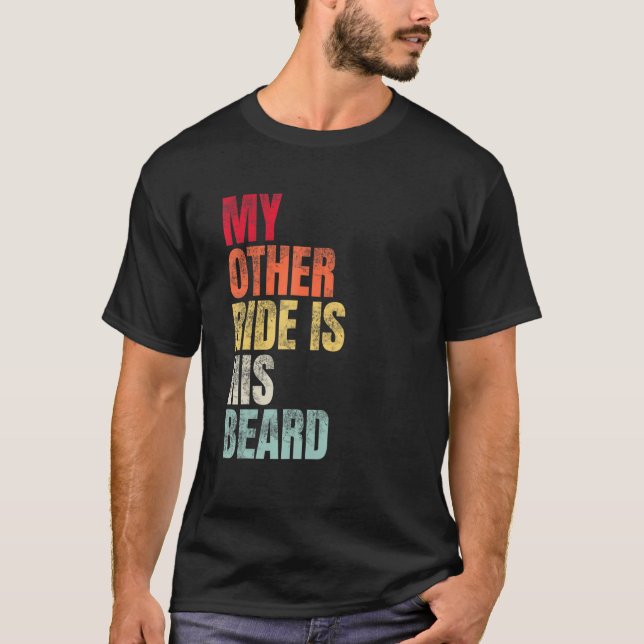 T-shirt Mon Autre Balade Est Sa Barbe (Devant)