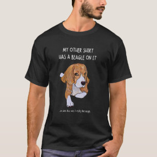 T-shirt Mon Autre Chose A Un Beagle Sur Elle Animaux Anima