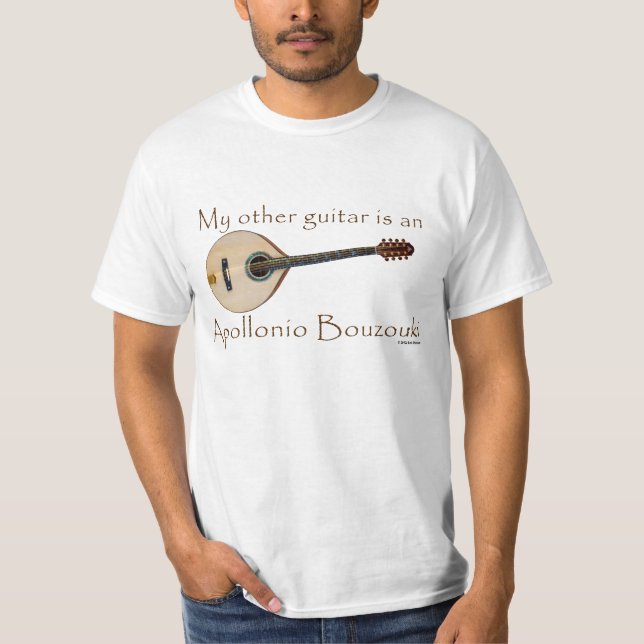 T-shirt Mon autre guitare est un Apollinio Bouzouki (Devant)