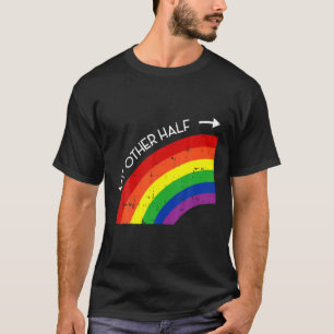 T-shirt Mon Autre Moitié Couple Gay Arc-en-ciel Fierté LGB