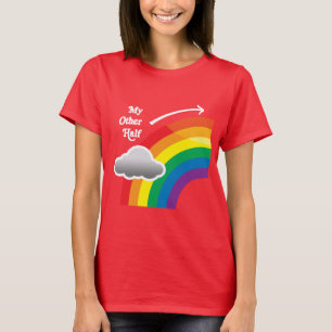 T-shirt MON AUTRE MOITIÉ EST PARTI - white.png