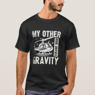 T-shirt Mon autre véhicule défie l'hélicoptère de gravité