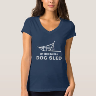 T-shirt Mon Autre Voiture Est Un Dogsled