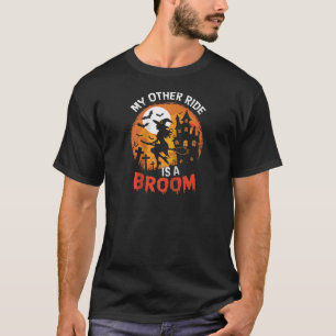 T-shirt Mon Autre Voyage Est Un Broom Drôle Sorcière Hallo