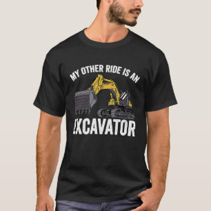 T-shirt Mon Autre Voyage Est Un Excavateur