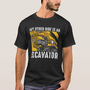 T-shirt Mon Autre Voyage Est Un Ope Excavateur Chargeur Ex