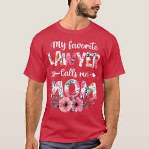 T-shirt Mon Avocat Préféré M'Appelle Maman Avocat M