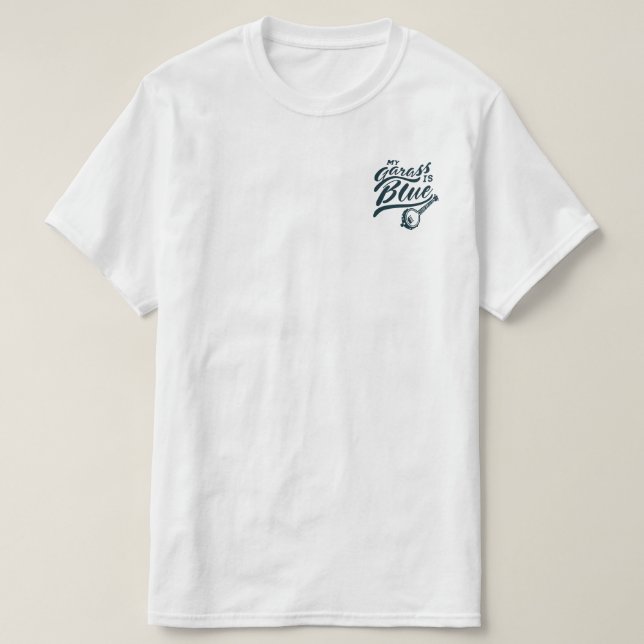 T-shirt Mon banjo est bleu (Design devant)