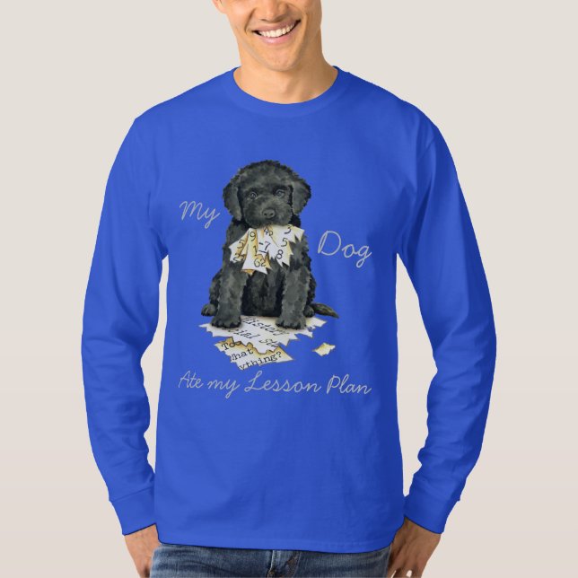 T-shirt Mon Barbet Ate Mon Plan De Leçon (Devant)