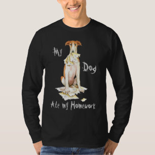 T-shirt Mon barzoï a mangé mon travail