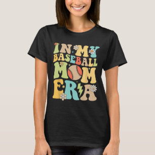 T-shirt Mon Baseball Maman Era Drôle Baseball Mama Mères D