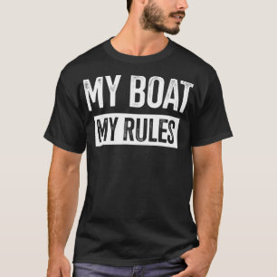 T-shirt Mon Bateau Mes Règles Bateau Capteurs De Bateau Ca