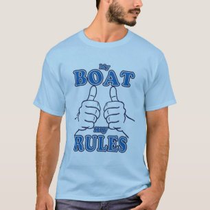T-shirt Mon bateau Mes règles Capitaine