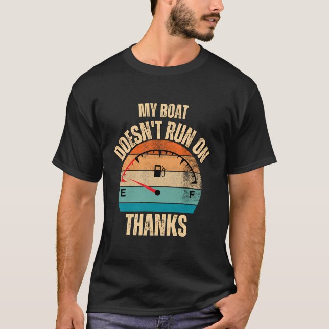 T-shirt Mon Bateau Ne Fonctionne Pas Avec Merci Bateau Drô (Devant)