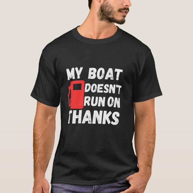 T-shirt Mon bateau ne fonctionne pas grâce (Devant)