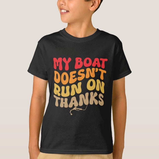 T-shirt Mon bateau ne fonctionne pas grâce à la navigation (Devant)