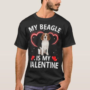 T-shirt Mon Beagle Est Mon Amoureux Du Chien Valentin