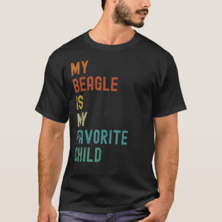 T-shirt Mon Beagle Est Mon Favori. Amant de chien amusant