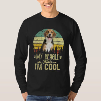 T-shirt Mon Beagle Pense Que Je Suis Cool Chien Maman Chie