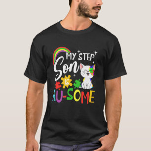 T-shirt Mon beau-fils est au-some Journée de sensibilisati