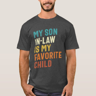 T-shirt Mon beau-fils est mon enfant favori