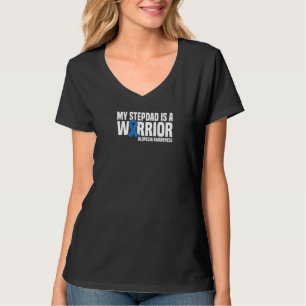 T-shirt Mon beau-père est un guerrier Ruban bleu Alopecia