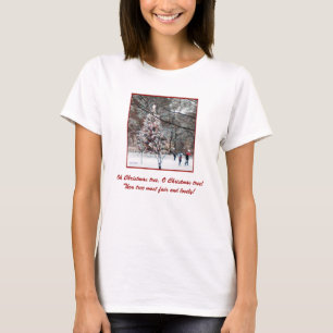 T-shirt 'Mon beau sapin' pour dames
