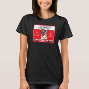 T-shirt Mon berger allemand a Brain and Beauty Smart Anim