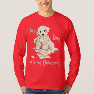T-shirt Mon Bichon a mangé mon travail