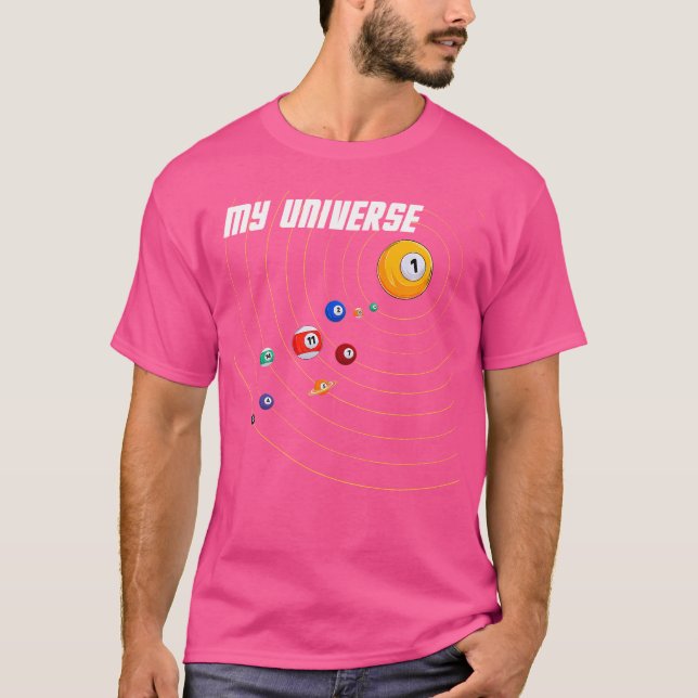T-shirt Mon billard Universe (Devant)