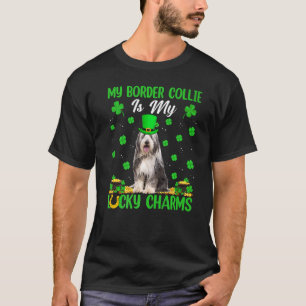 T-shirt Mon Bordure Collie Est Mon Charmant Charms St Patr