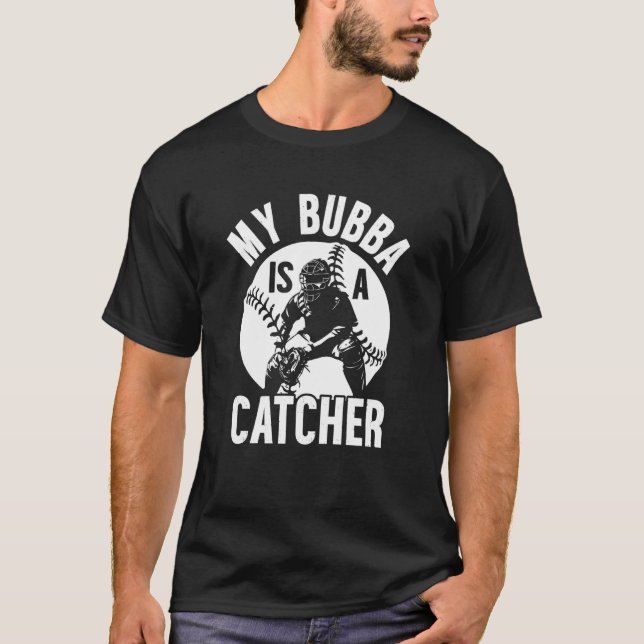 T-shirt Mon Bubba est un frère de baseball receveur de bas (Devant)