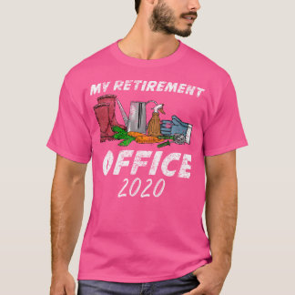 T-shirt Mon Bureau de Retraite 2020 Jardinage Agriculture 