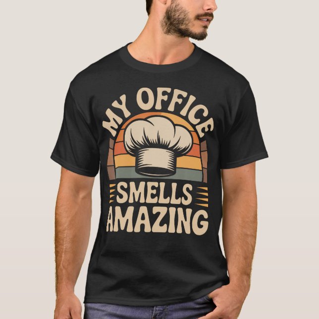 T-shirt Mon bureau sent merveilleusement Chef (Devant)